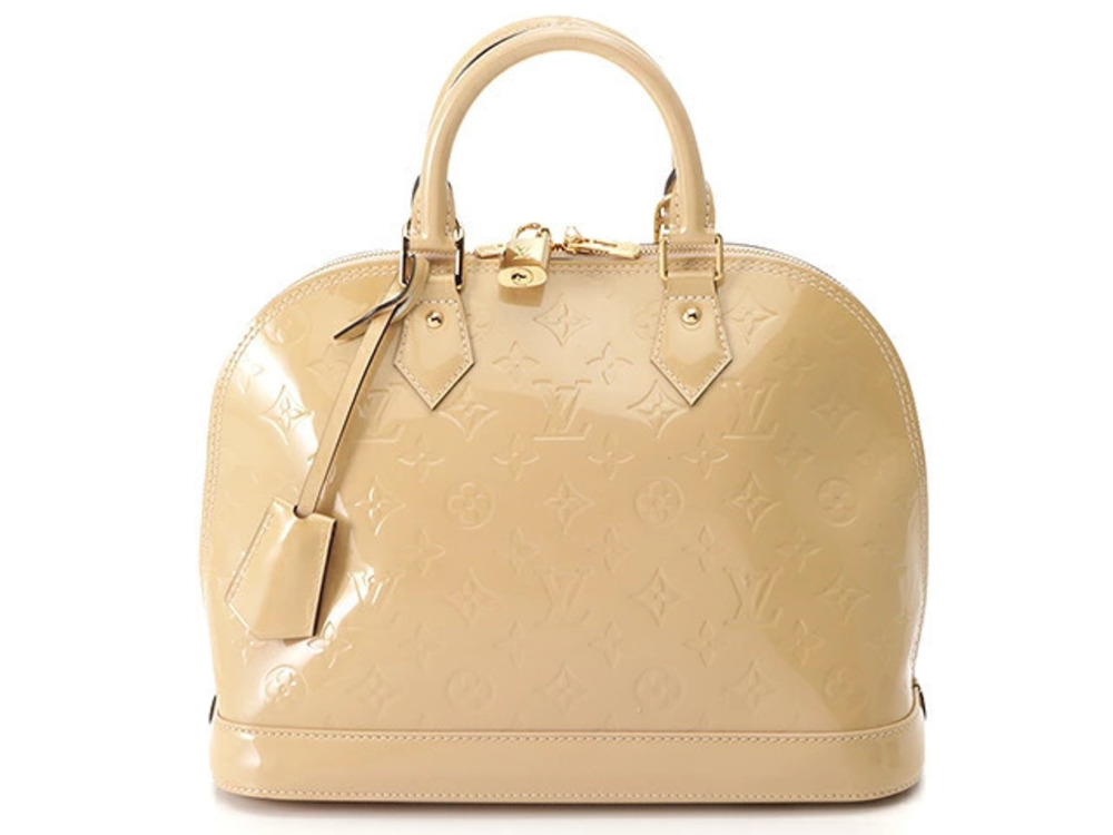 LOUIS VUITTON Alma Vernis Dune Brown